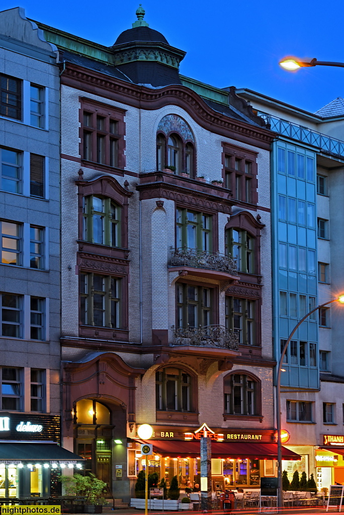 Berlin Schöneberg Mietshaus an der Potsdamer Strasse 131 erbaut 1897-1898 von Franz Kemnitz
