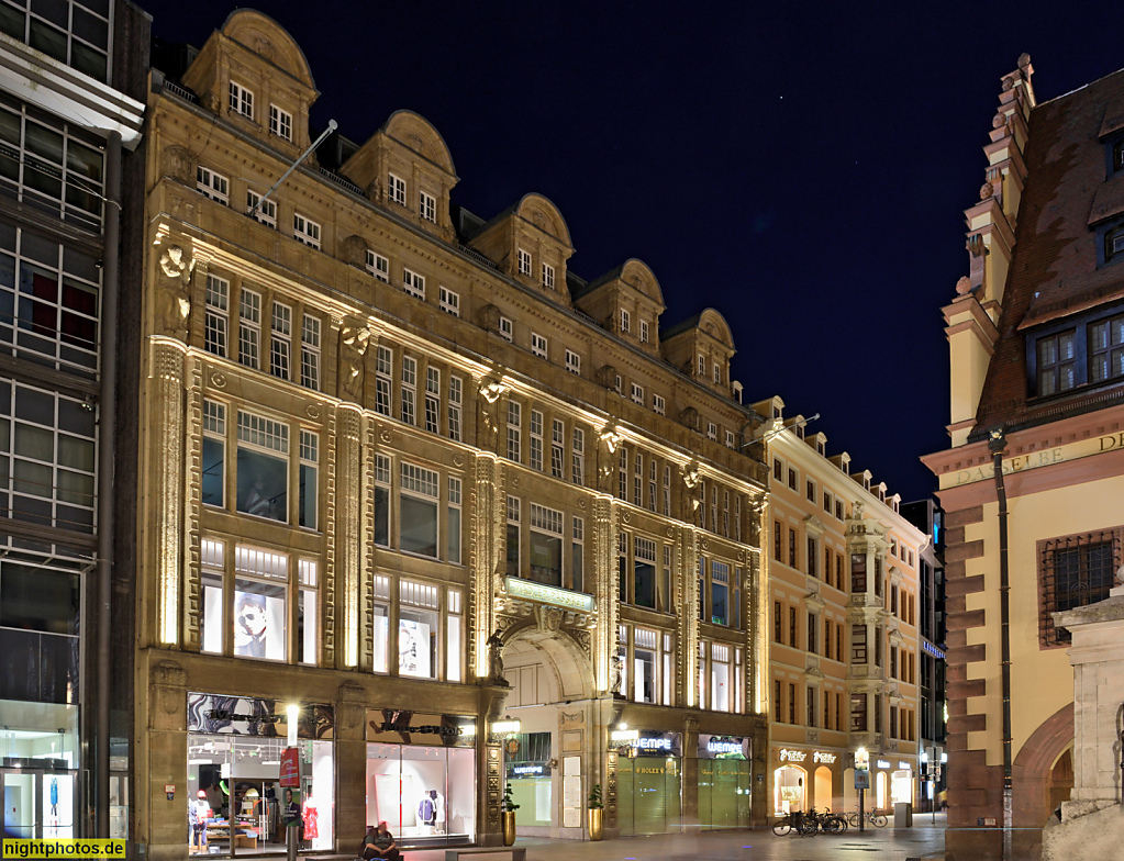 Leipzig Mädlerpassage erbaut 1912-1914 von Theodor Kösser für den Kofferfabrikanten Mädler als Passagenmessehaus