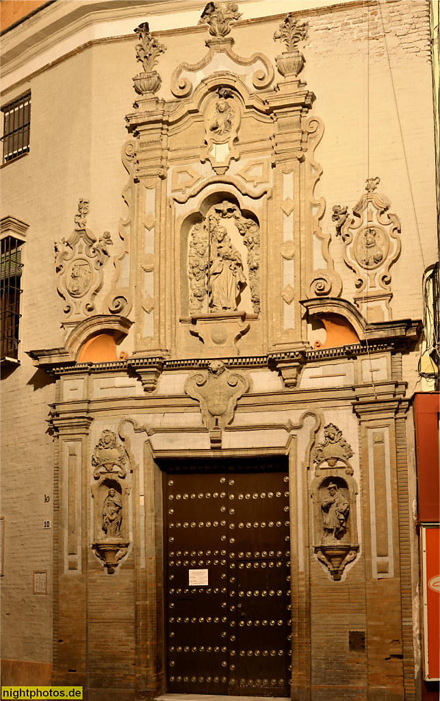 Sevilla Capilla de San Jose in der Calle Jovellanos erbaut 1699-1766 von Pedro Romero und Esteban Paredes