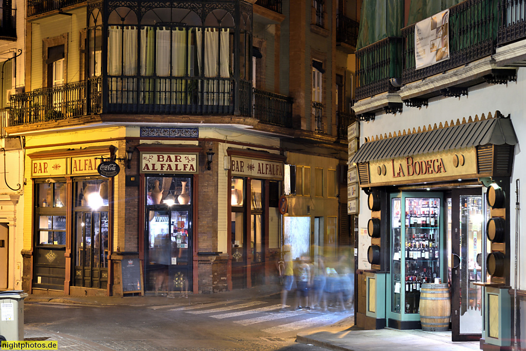 Sevilla Bar Alfalfa und La Bodega in der Calle Alfalfa