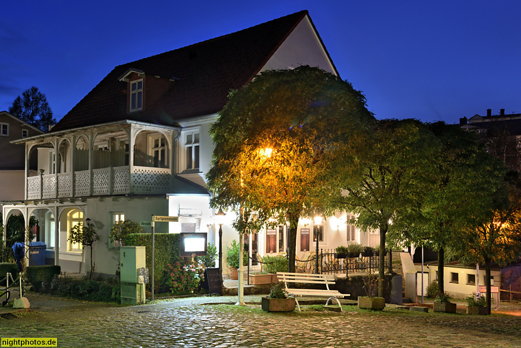 Rügen Sassnitz Bachpromenade am Alten Markt. Restaurant Casa Nordica