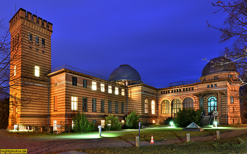 Potsdam Wissenschaftspark Albert Einstein. Michelson-Haus des Astrophysikalischen Instituts (AIP). Eröffnet 1879 als astrophysikalisches Observatorium. Erbaut von Paul Spieker. Haus A31