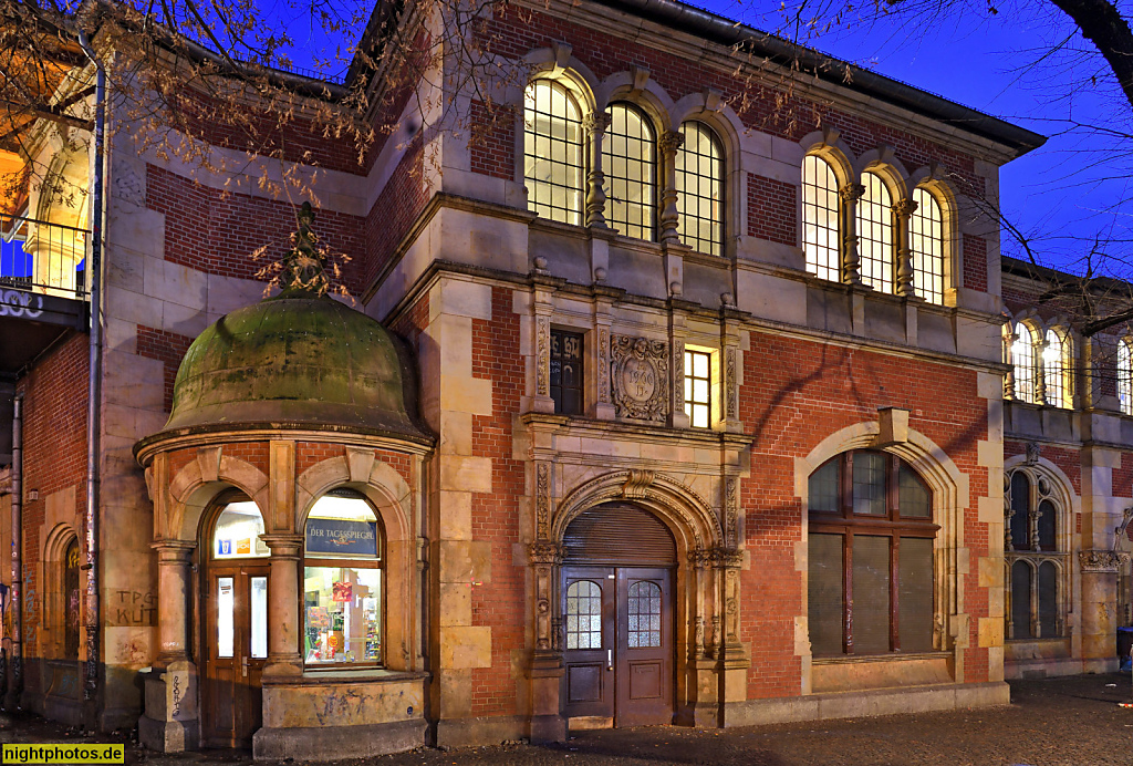 Berlin Kreuzberg Bahnhof Schlesisches Tor erbaut 1899-1901 im Stil der Neorenaissance von Hans Grisebach und August Dinklage