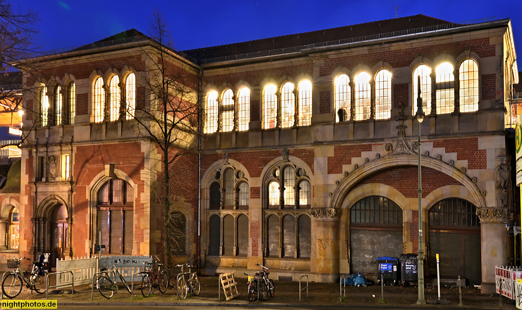 Berlin Kreuzberg Bahnhof Schlesisches Tor erbaut 1899-1901 im Stil der Neorenaissance von Hans Grisebach und August Dinklage