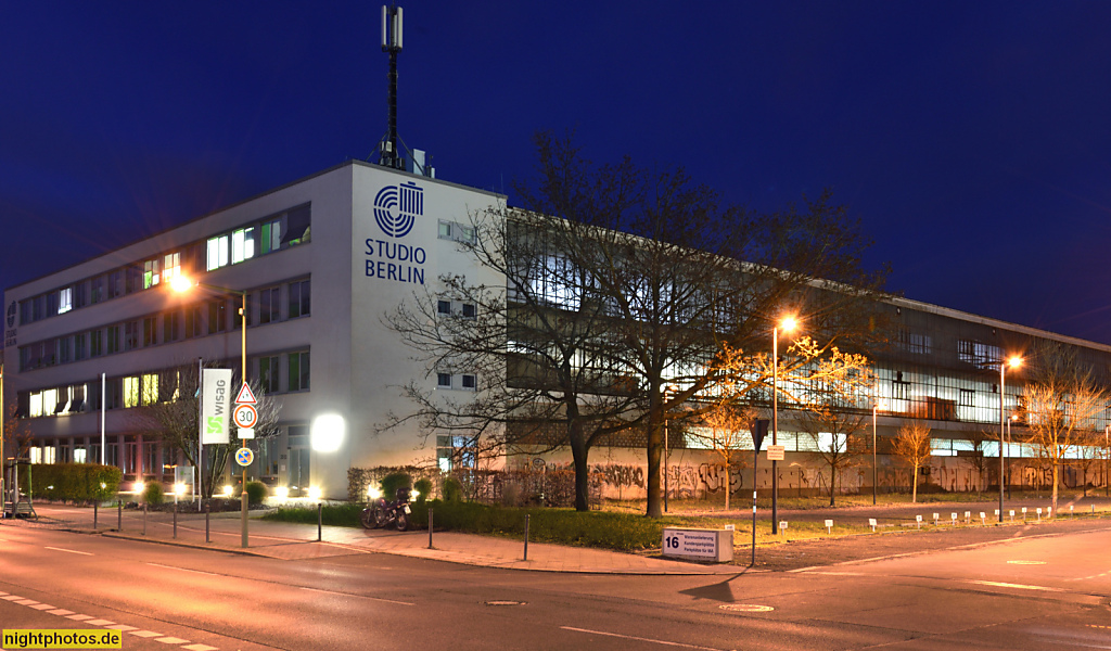 Berlin Studio Berlin Adlershof SBA. Erbaut 1950-1951 für Fernsehproduktionen. Ehemals Deutscher Fernsehfunk und Fernsehen der DDR