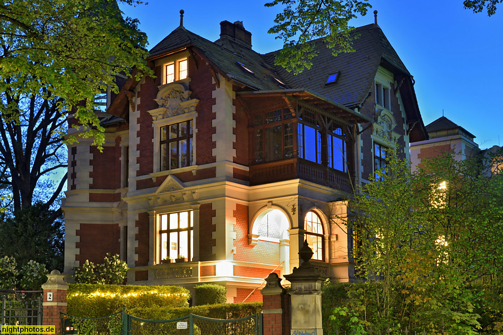 Berlin Zehlendorf Wohnhaus erbaut 1896-1897 von Fritz Schirmer in der Martin-Buber-Strasse