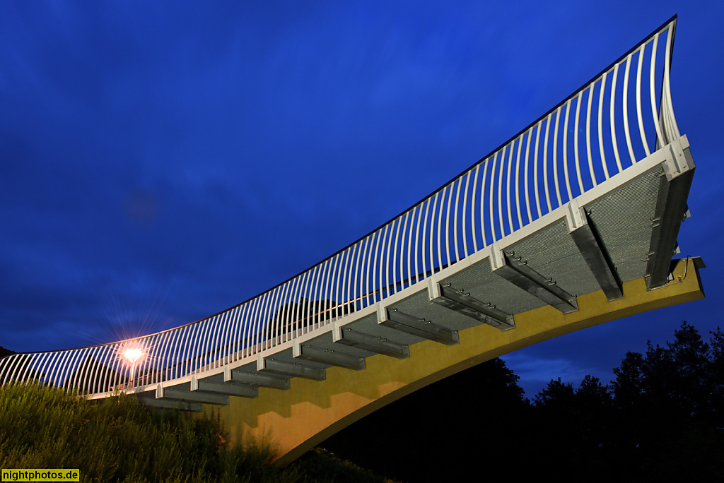 Bad Schandau Ortsteil Ostrau Skywalk erbaut 2016-2018 von Bernert und Partner Architekturwerkstatt. Barrierefreie Aussichtsplattform mit 'Sendig-Blick'