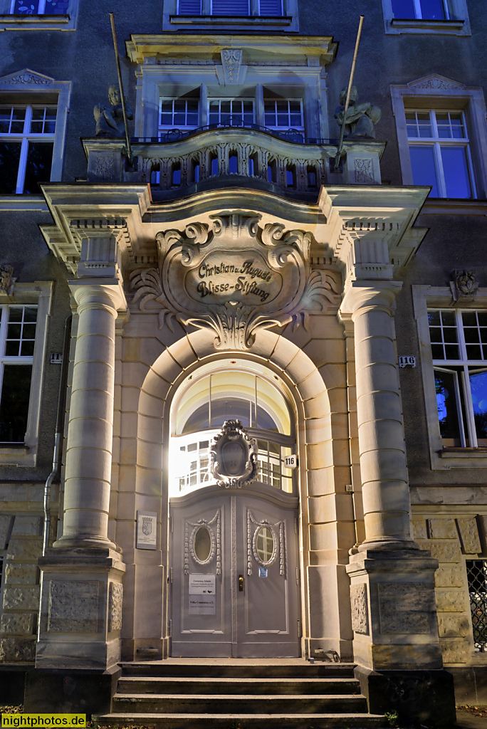 Berlin Wilmersdorf. Villa Comenius Verein für integrative Hortbetreuung. Erbaut 1911 für Georg Christian und Amalie Auguste Blisse als Waisenhaus in der Wilhelmsaue