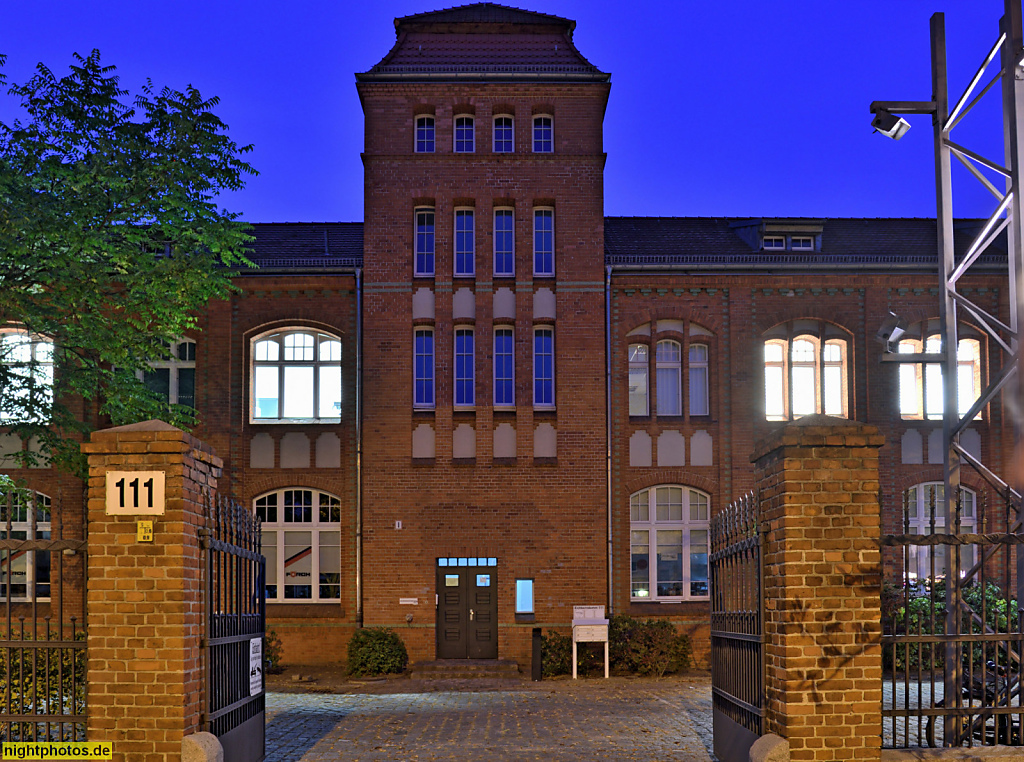 Berlin Borsigwalde Gewerbegebiet am Eichborndamm. Erbaut 1906-1907 von Alfred Kühn als Deutsche Waffen- und Munitionsfabriken (DWM)