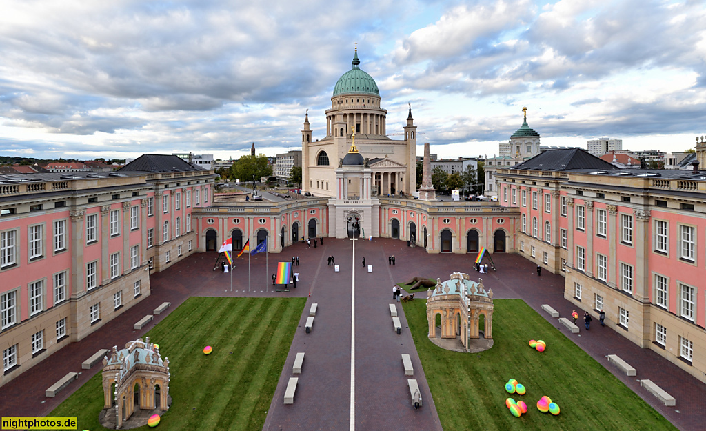 Potsdam Landtag. Erbaut 1751 als Stadtschloss von Georg Wenzeslaus von Knobelsdorff für Friedrich II. Rekonstruiert 2014 von Architekt Peter Kulka