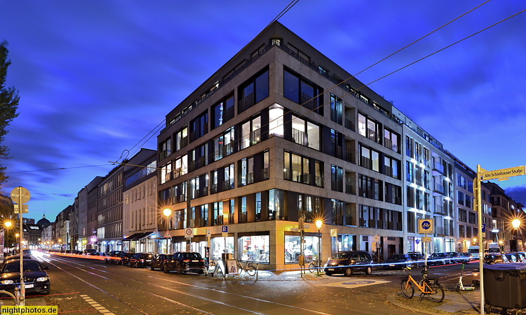 Berlin Mitte Wohn- und Geschäftsgebäude erbaut von Schuwirth und Erman. Linienstrasse 222 Ecke Alte Schönhauser Strasse