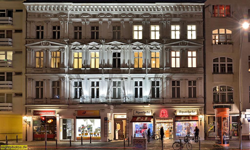 Berlin Schöneberg. Mietshaus im Stil der frühen Gründerzeit erbaut 1876 von Bauunternehmer W. Waldow. Hauptstrasse 131
