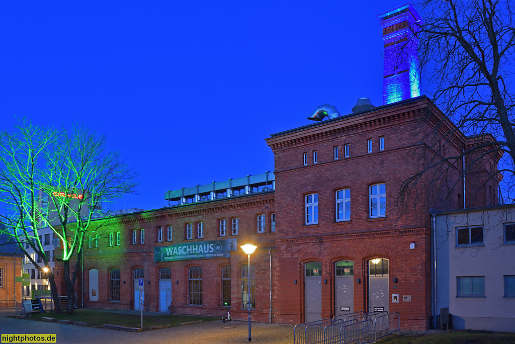 Potsdam Veranstaltungsort Waschhaus. Erbaut 1880-1882 als Königliche Garnisons-Dampfwaschanstalt von Baurat Bernhardt und Garnison-Bauinspektor Bohm. Saniert 2007. Schiffbauergasse 7