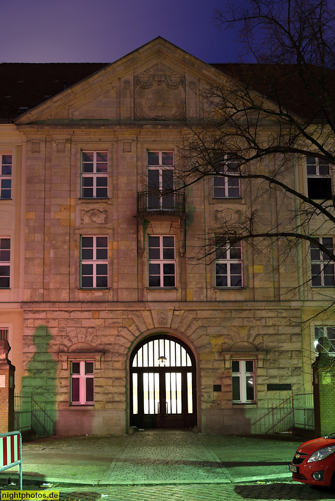 Berlin Mitte Gesundbrunnen. Jüdisches Krankenhaus. Erbaut 1910-1914 von Reimer und Körte. Hauptkrankengebäude mit Verwaltungstrakt. Iranische Strasse 2. Erster Chefarzt für Inneres war Hermann Strauss 1910-1942