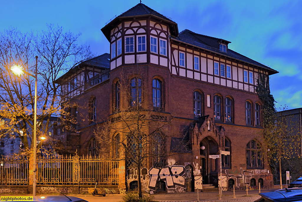 Berlin Prenzlauer Berg. Kita Villa Heimat. Erbaut 1895-1899 von August Lindemann als Verwaltungsgebäude der Erweiterung des Zentralvieh- und Schlachthof