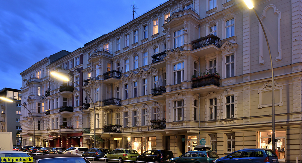 Berlin Schöneberg. Gründerzeit Mietshäuser erbaut 1891-1894 in der Grunewaldstrasse 9-11