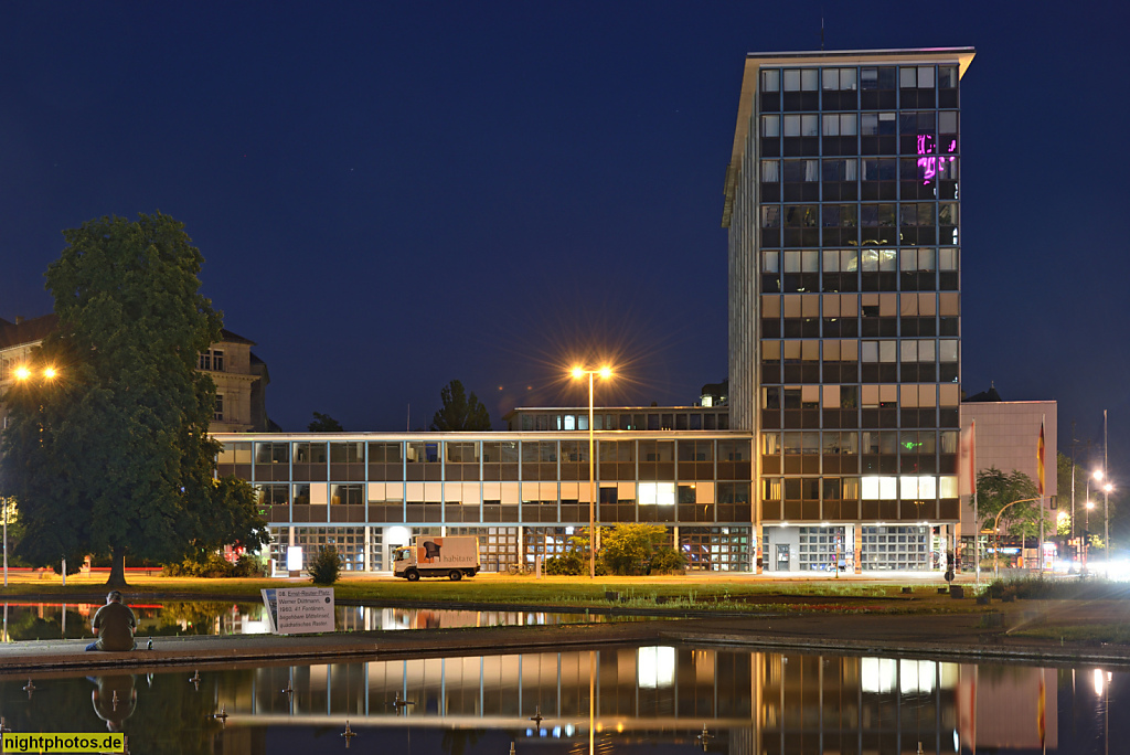 Berlin Charlottenburg. Centre for Entrepreneurship CfE im Kreuer-Hochhaus. Erbaut 1954-1959 von Willy Kreuer als Institut für Bergbau und Hüttenwesen der TU. Umbau 2019 von fatkoehl Architekten. Ernst-Reuter-Platz 1