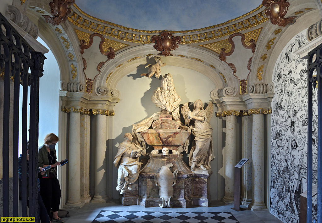 Berlin Mitte Nikolaikirche. Stiftung Stadtmuseum Berlin. Grabkapelle für Johann Andreas von Kraut und Frau errichtet 1725 von Johann Georg Glume
