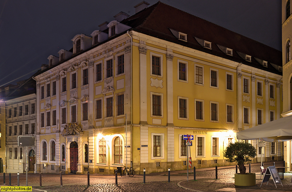 Görlitz. Barockhaus Neissstraße 30. Kulturhistorisches Museum seit 1951. Erbaut 1727-1729 von Ratsbaumeister Samuel Suckert und Oberlandbaumeisters Johann Friedrich Karcher. Bauherr Leinwand- und Damasthändler Christian Ameiss. 1779-1945 Sitz der Oberlaus