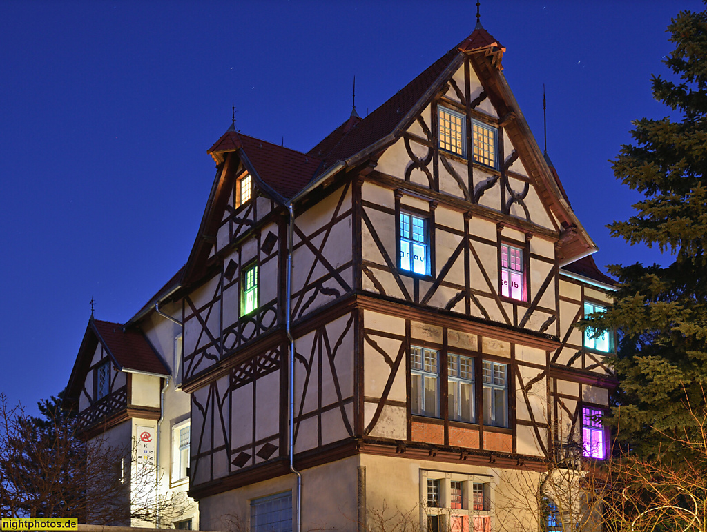 Berlin Lichterfelde. Villa erbaut 1893–1894 von Georg Böhme. Kunsthaus der Achim Freyer Stiftung. Kadettenweg 53