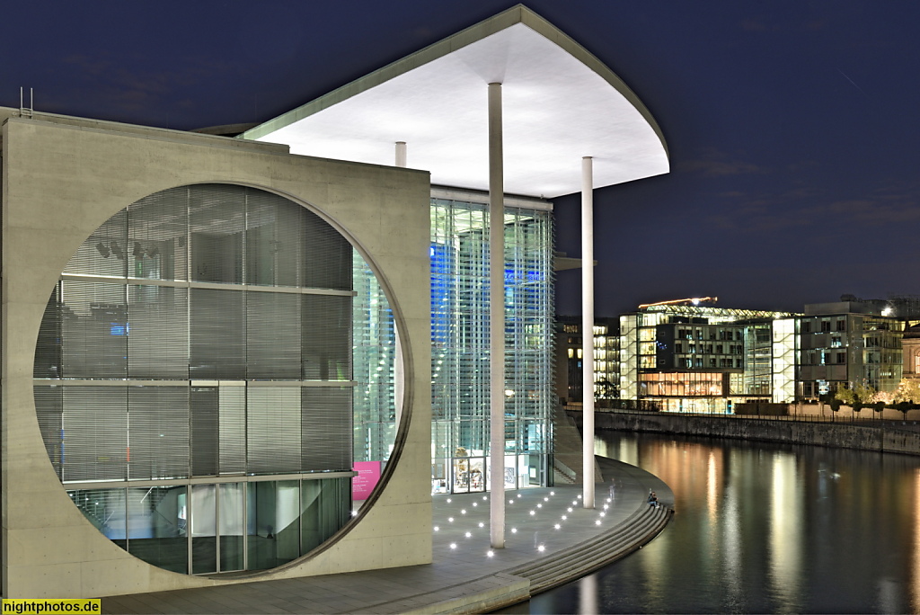 Berlin Regierungsviertel. Marie-Elisabeth-Lüders-Haus. Bundestag Funktionsräume Parlamentsbibliothek Archiv. Erbaut 1997-2003 von Stephan Braunfels nach Konzept von Axel Schultes und Charlotte Frank