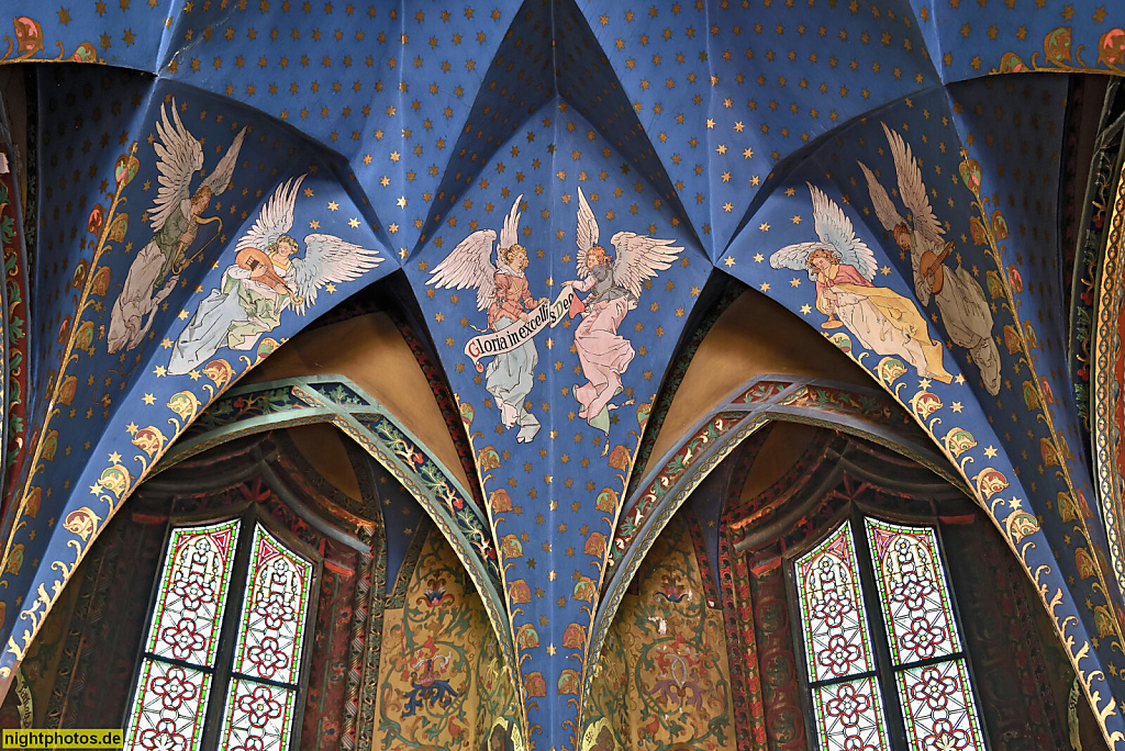 Meissen. Kapelle mit Zellengewölbe vollendet 1480. Albrechtsburg gegründet 929-931 von König Heinrich I. Erbaut 1471 durch Baumeister Arnold von Westfalen