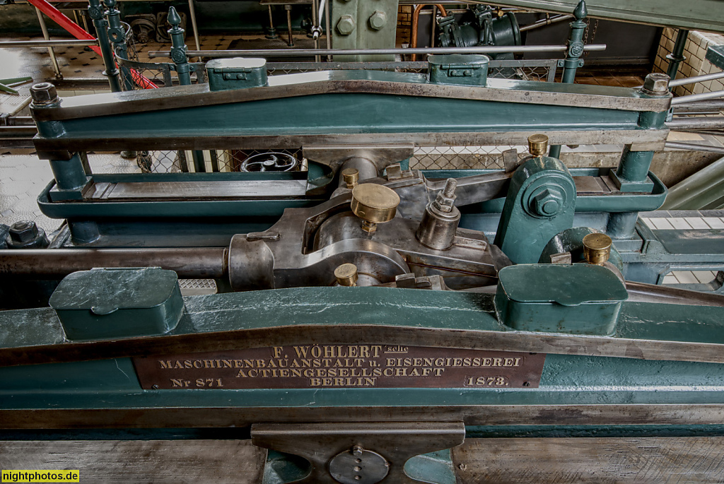 Berlin Grunewald. Maschinenhalle des Wasserwerk Teufelssee. Erbaut 1872 von Hanshent und Schmetzer auf dem heutigen Gelände des Ökowerk Teufelssee