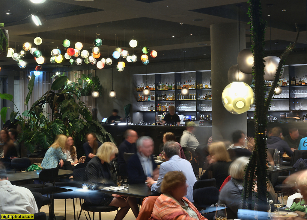 Berlin Mitte. Humboldt Forum. Erbaut von Architekt Franco Stella 2020 als Teilrekonstruktion des Berliner Schloss von Andreas Schlüter 1698-1713. Restaurant Baret