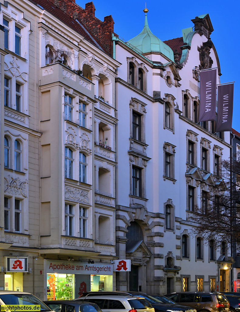 Berlin Charlottenburg. Wilmina Hotel. Erbaut 1896-1897 von Adolf Bürckner und Eduard Fürstenau als Strafgericht Charlottenburg mit Gefängnis. Neorenaissance. Sanierung und Umbau 2022 von Grüntuch Ernst Architekten. Kantstrasse 79
