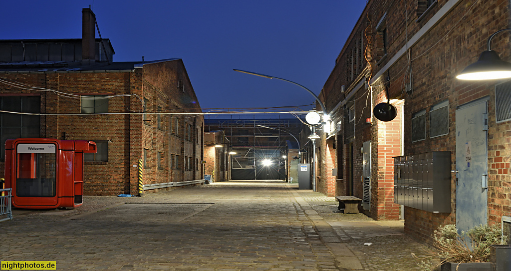 Berlin Reinickendorf. Wilhelm Hallen Studios und Event Location. Erbaut 1898-1902 von Christian Friedrich Malingriaux für Maschinenfabrik und Eisengiesserei Carl Schoening GmbH. Produktionshallen. Kopenhagener Strasse 60-74