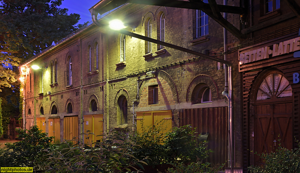 Berlin Neukölln Baumschulenweg. Baumschule Späth. Remise mit ehemaligem Pferdestall erbaut ab 1874. Späthstrasse 80-81