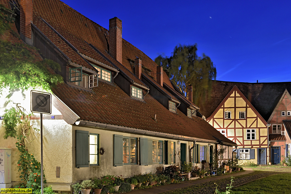 Stralsund. Hofgebäude des ehemaligen Johanniskloster. Kloster errichtet ab 1254 von Franziskanern. Schillstrasse 27-28 Am Johanniskloster