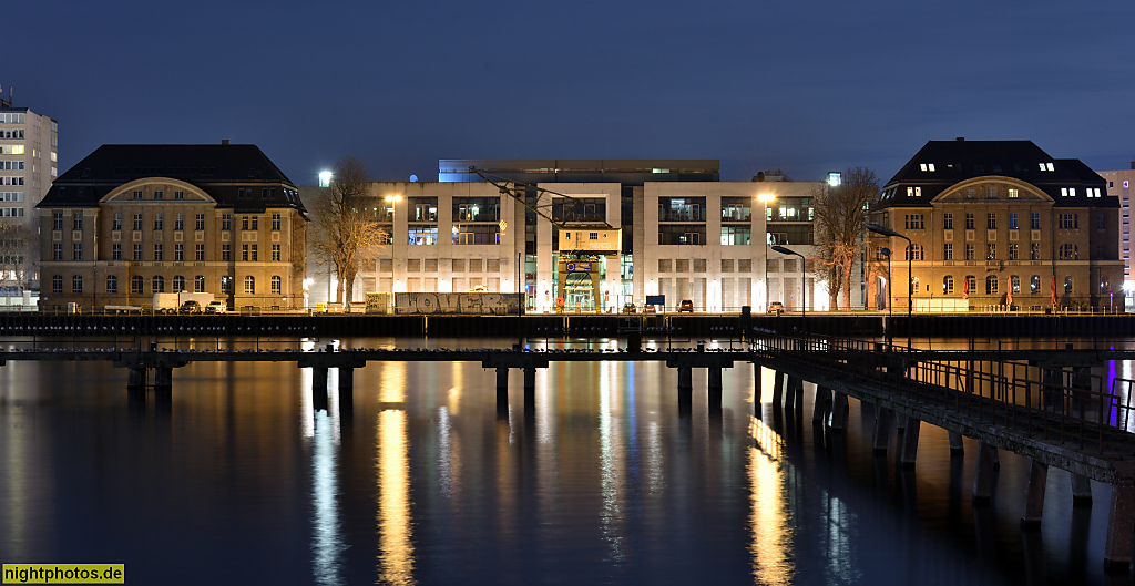 Berlin Friedrichshain. Mediaspree Osthafen. Fernsehwerft. Erbaut 2007-2008 von Dieter Hoffmann Architekten. Stralauer Allee 8a