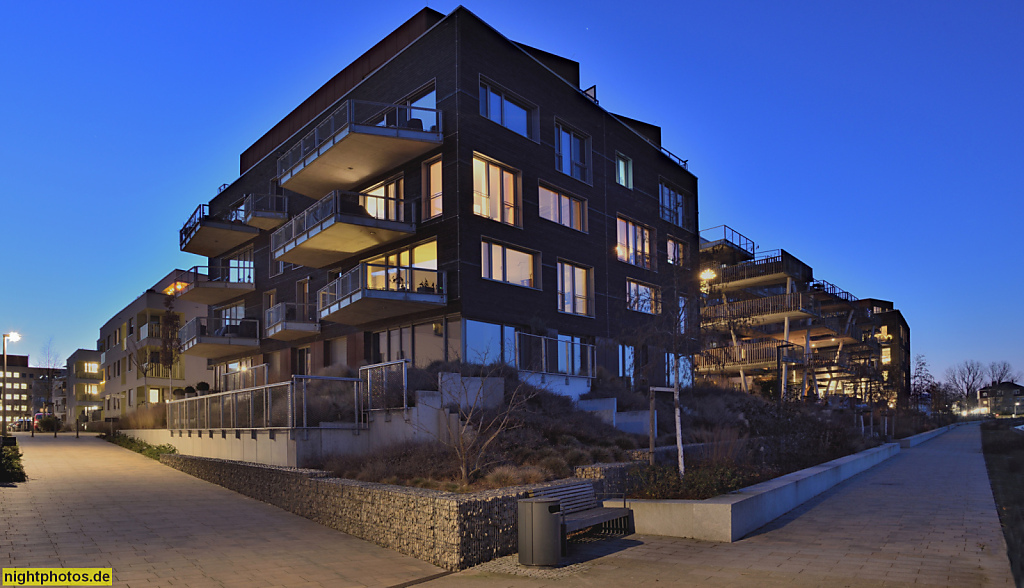 Berlin Grünau. Wohnhaus erbaut 2020-2022 als Haus 3 des Projekts 'Buwog The View' von Pätzold Architekten. An der Dahme 1