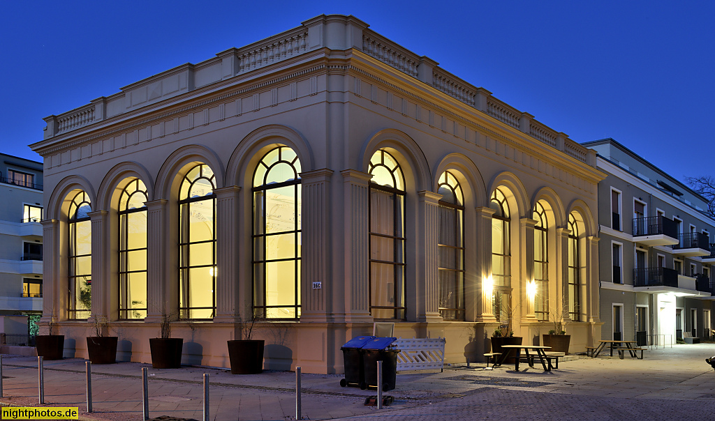 Berlin Grünau. Ballsaal Riviera. Als Saalbau erbaut 1888-1890. Umbau 1925 von Otto Gerth. Saniert 2018-2021. Regattastrasse 161