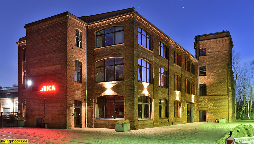 Berlin Wilhelmsruh. Recordsale und musicberlin GmbH. Erbaut 1907 als Drahtzieherei Stangen- und Streifenzug für Bergmann Elektrizitätswerke. Ab 1949 VEB Bergmann-Borsig. Hertzstrasse 63a