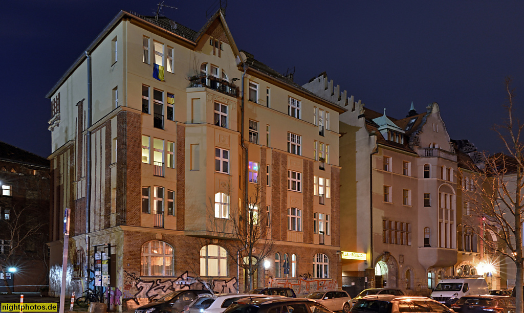 Berlin Prenzlauer Berg. Mietshaus. Auf dem Gelände der Groterjahn-Brauerei erbaut 1910-1911 von Carl Schmidt