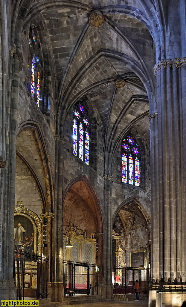 Girona. Catedral de Girona. Romanisch erbaut 1010-1038 für Bischof Pere Roger. Peter I. von Carcassonne. Kapellen im Chorumgang