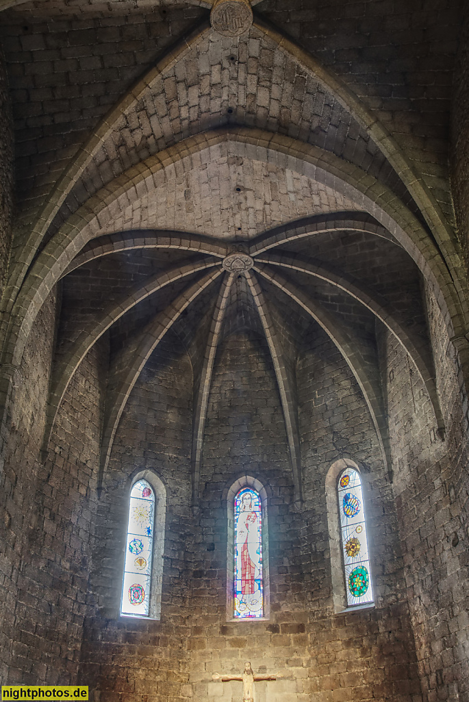 Sant Feliu de Guixols. Monasterio de San Felíu de Guixols erbaut als Benediktinerkloster im 10. Jahrhundert. Parròquia de la Mare de Déu dels Àngels