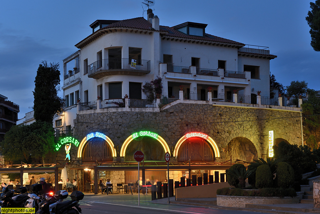 Sant Feliu de Guixols. Restaurant 'El Corsari'. Carrer de cristofol colom