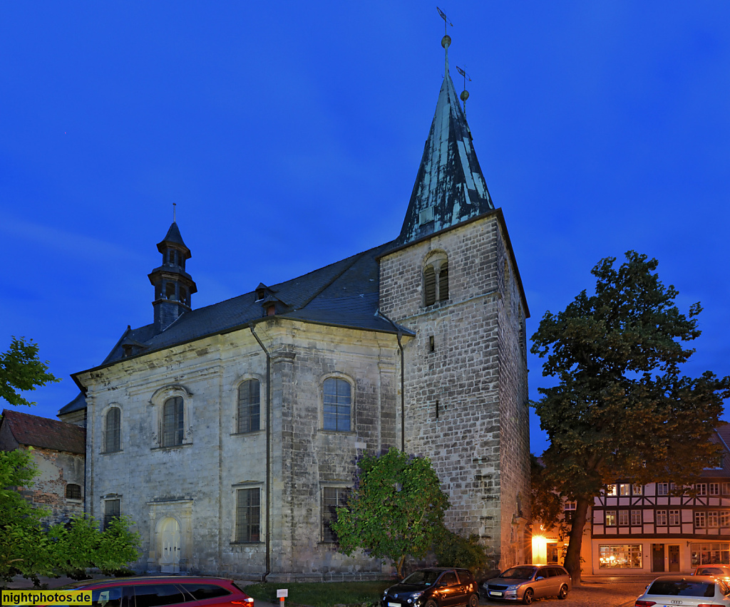 Quedlinburg. Kulturkirche St. Blasii. Erbaut bis 1222. Umbau 1267 zu Basilika. Umbau 1711-1715 in Barock. Leerstand 1952-1990. Restauriert mit Deutscher Stiftung Denkmalschutz