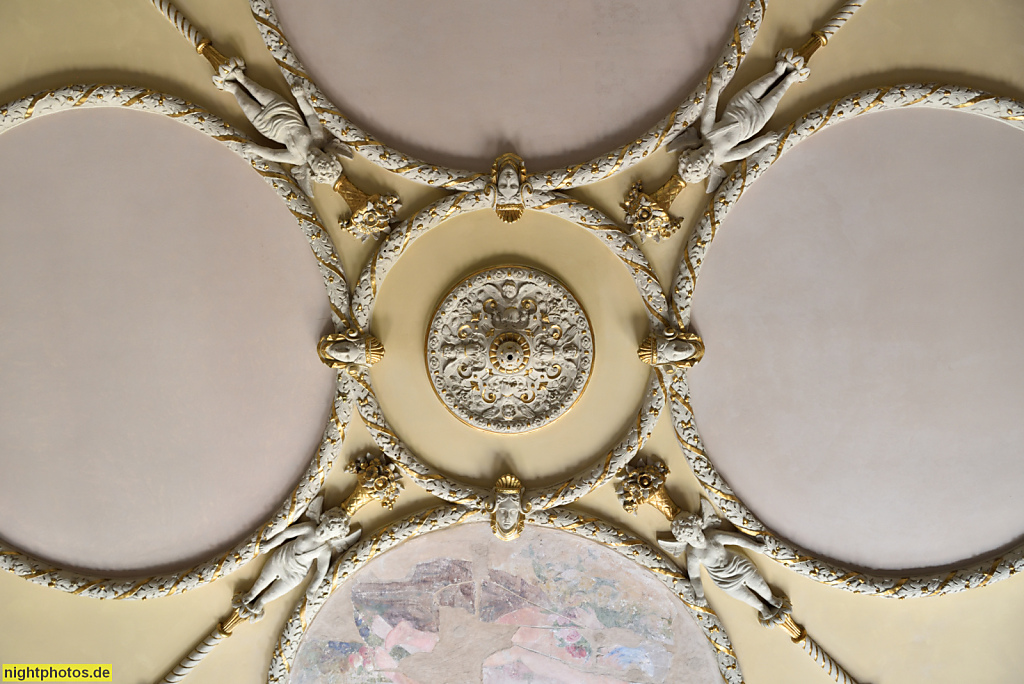 Berlin Mitte Gesundbrunnen. Bibliothek am Luisenbad. Erbaut 1874-1877 als Marienbad für Ernst Gustav Otto Oscholinski. Umbau 1885 von Carl und Emil Galuschki mit Restaurant und Ballsaal