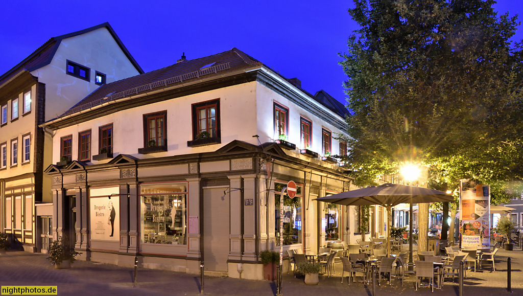 Erfurt. Wenigemarkt. Stadtplatz als Fussgängerzone. Erste Erwähnung 1217. Randbebauung