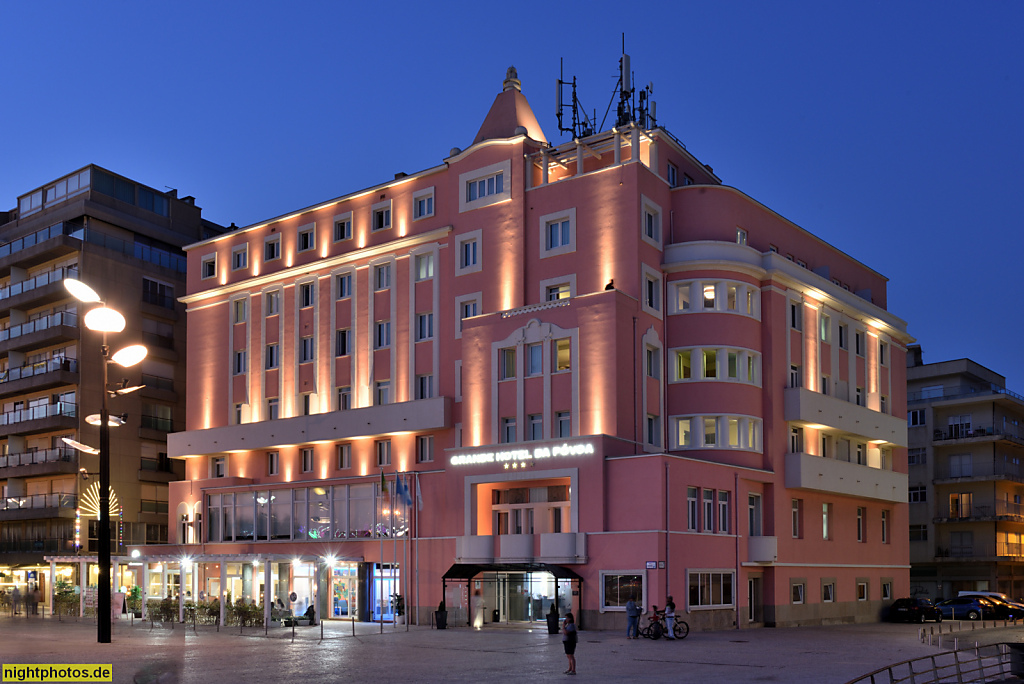Póvoa de Varzim. Grande Hotel da Povoa. Erbaut nach 1930 von Rogério de Azevedo. Largo de Passeio Alegre