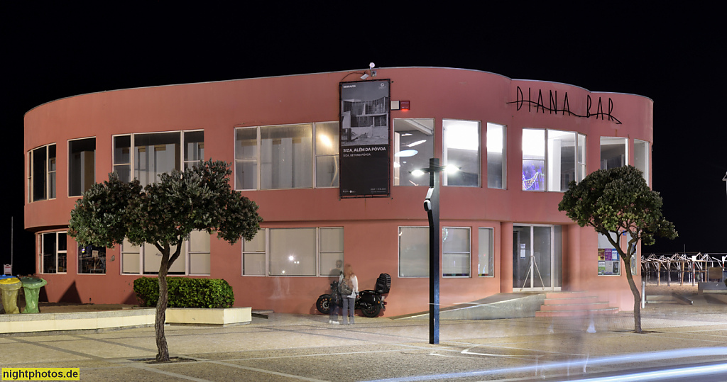 Póvoa de Varzim. Ausstellungs- und Veranstaltungsort 'Diana Bar'. Erbaut 1938-1939 von Architekten Delfim Amorim. Modernisme. Avenida dos Banhos