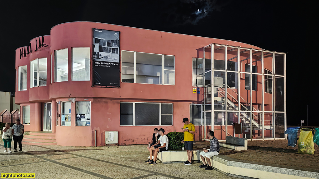 Póvoa de Varzim. Ausstellungs- und Veranstaltungsort 'Diana Bar'. Erbaut 1938-1939 von Architekten Delfim Amorim. Modernisme. Avenida dos Banhos