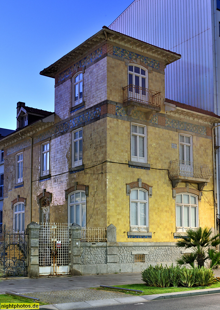 Póvoa de Varzim. Historisches Wohnhaus. Avenida Mouzinho de Albuquerque No. 28