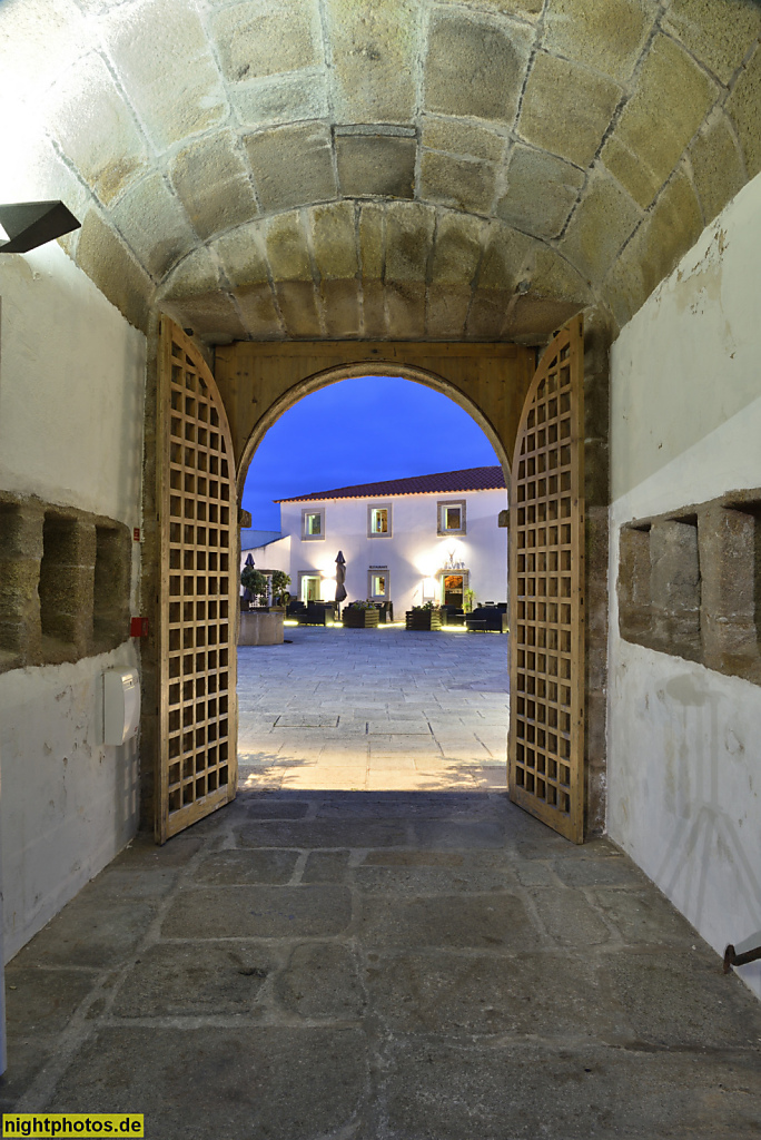 Póvoa de Varzim. Fortalezza de Nossa Senhora da Conceição. Erbaut 1701-1740 unter König Pedro II. und König João V. Haupttor Aussenansicht