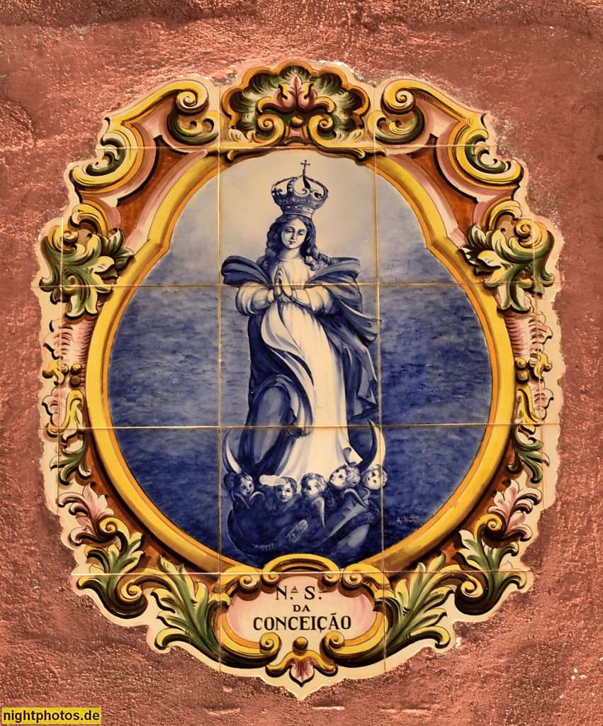Póvoa de Varzim. Fortalezza de Nossa Senhora da Conceição. Erbaut 1701-1740 unter König Pedro II. und König João V. Haupttor. Azulejo