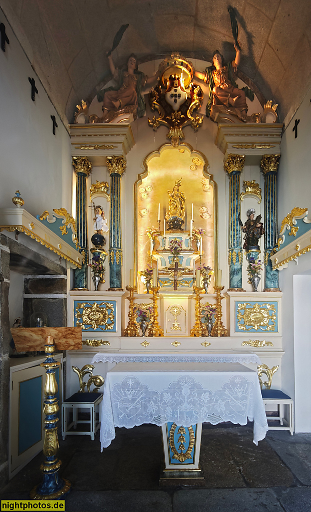 Póvoa de Varzim. Fortalezza de Nossa Senhora da Conceição. Erbaut 1701-1740. Capela de Nossa Senhora da Conceição. Barock